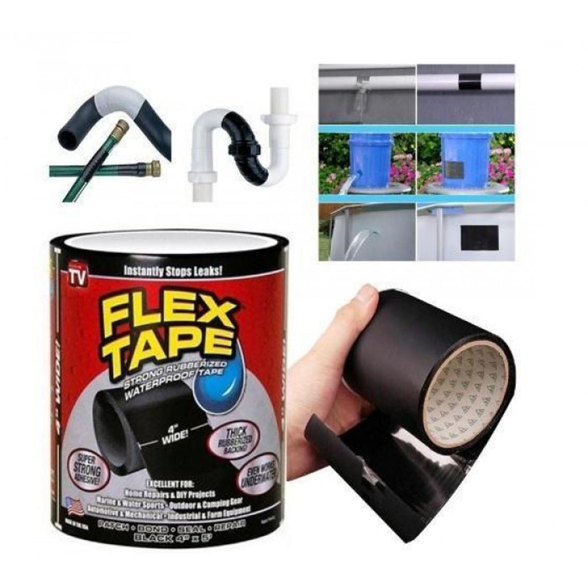 Flex Tape (Black)। পানি লিকেজ সমস্যার ইনস্টান সলিউশন